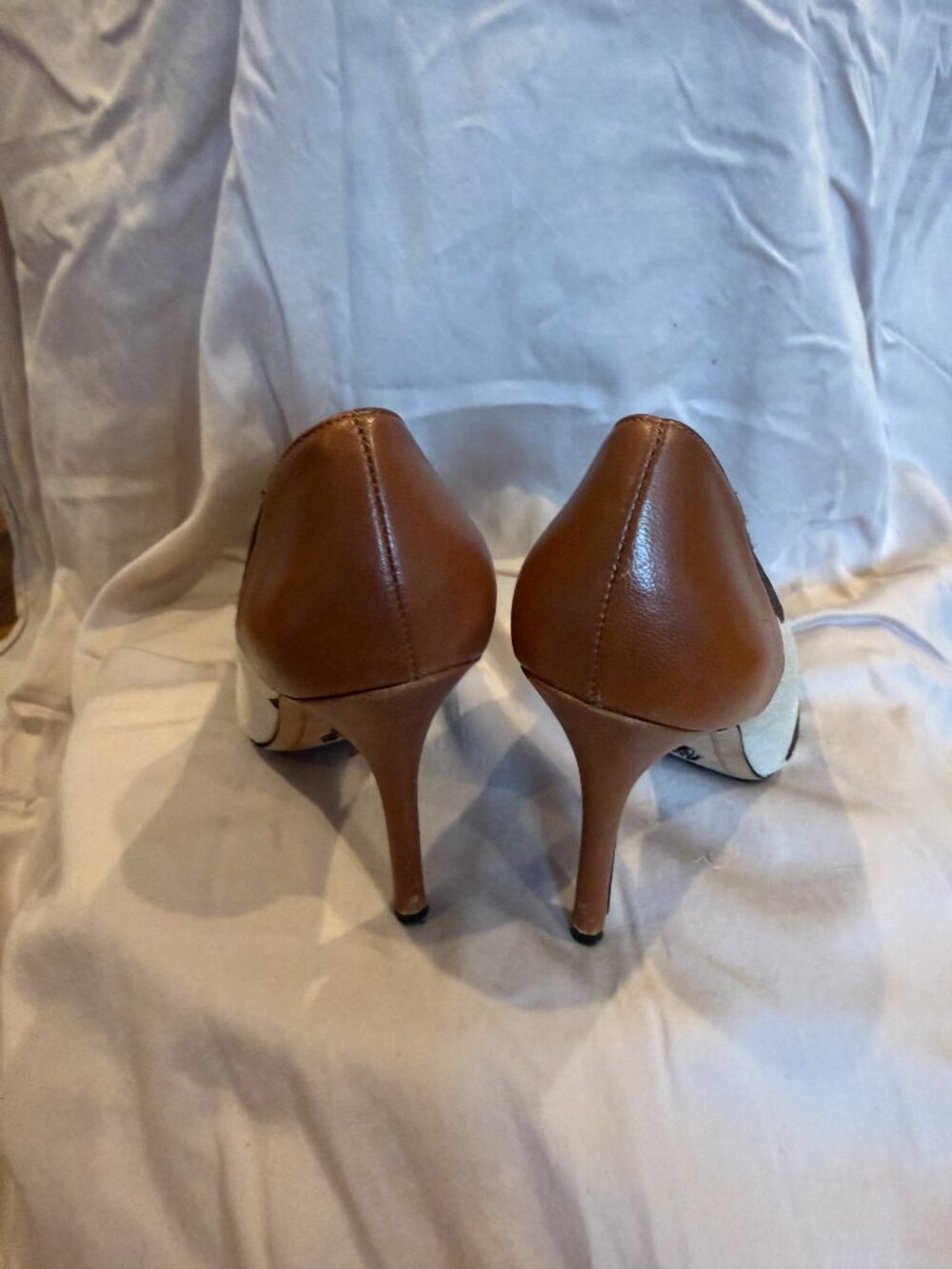 Sam Edelman Deseree Black, White & Brown Stiletto Pumps - 7.5 - Picture 4 of 4